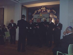 Der Chor der Israelitischen Gemeinde Basel bei der Einweihung der Synagoge Lörrach