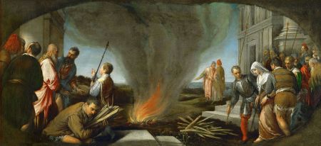 Tamar wird zum Brandstapel geführt - Jacopo da Ponte, 1566/67